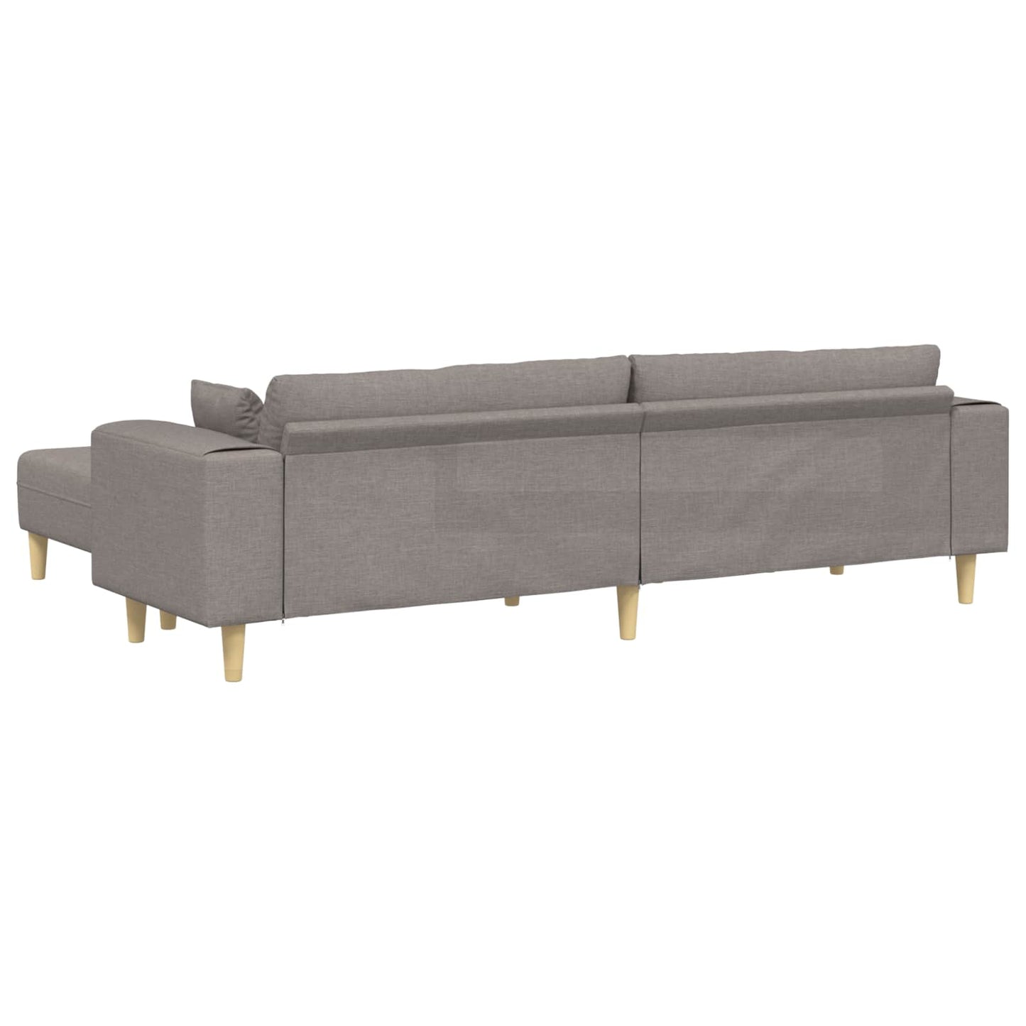 vidaXL Καναπές με μαξιλάρι 3 pcs Taupe ύφασμα