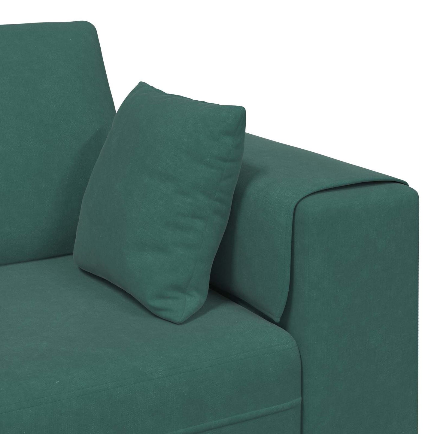vidaXL Καναπές 3 pcs Σκούρο Πράσινο 250 x 188 x 76 εκ. Βελούδο