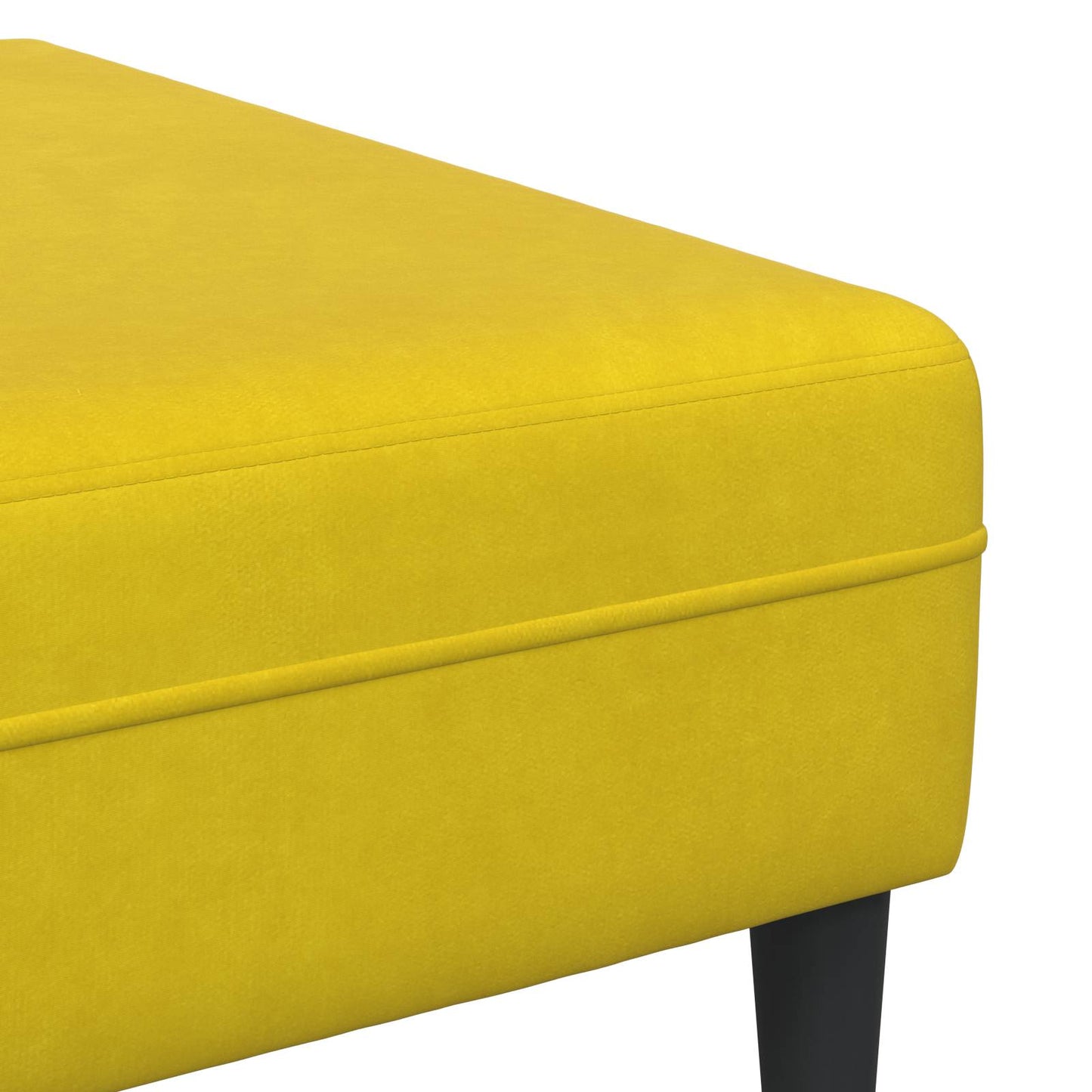 vidaXL Καναπές 3 pcs Κίτρινο 250 x 188 x 76 εκ. Βελούδο