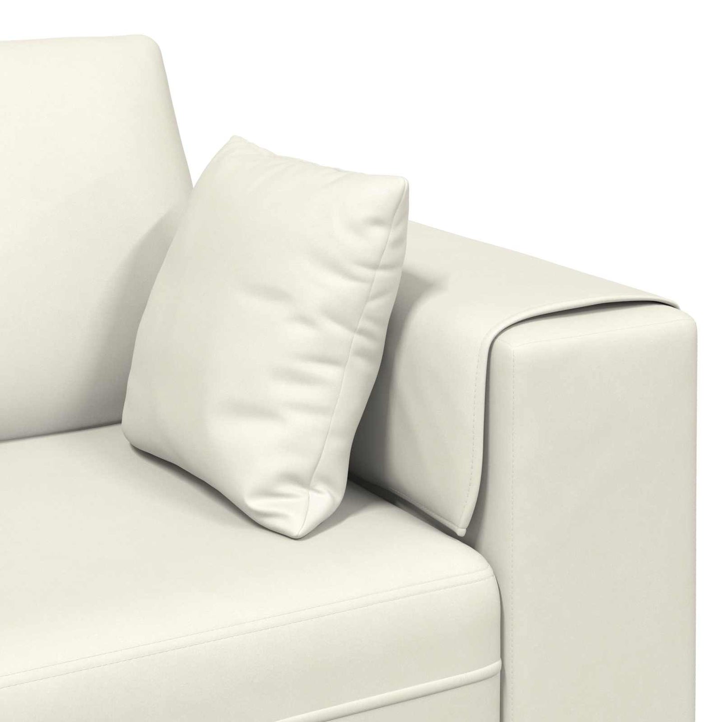 vidaXL Καναπές 3 pcs Κρεμ 250 x 188 x 76 εκ. Βελούδο