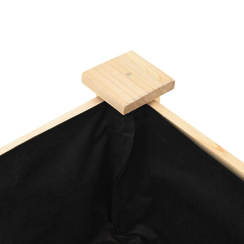 vidaXL Γλάστρα Κήπου με ράφι Μπεζ 71 x 37 x 76,5 εκ Στερεό Ξύλο Πεύκου