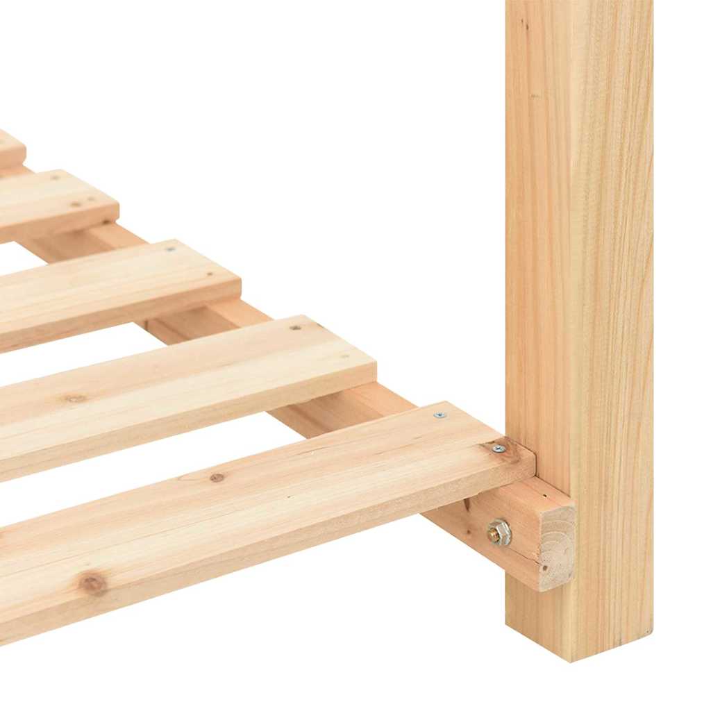 vidaXL Γλάστρα Κήπου Μπεζ 155 x 59 x 76,5 εκ. Στερεό Ξύλο Πεύκου