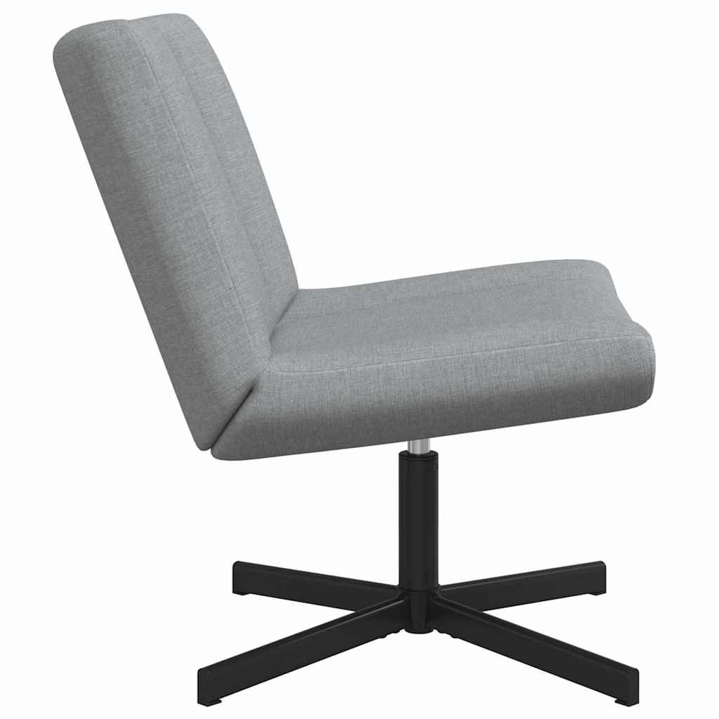 vidaXL Περιστρεφόμενη καρέκλα Ανοιχτό γκρι 63 x 75 x 76 εκ ύφασμα
