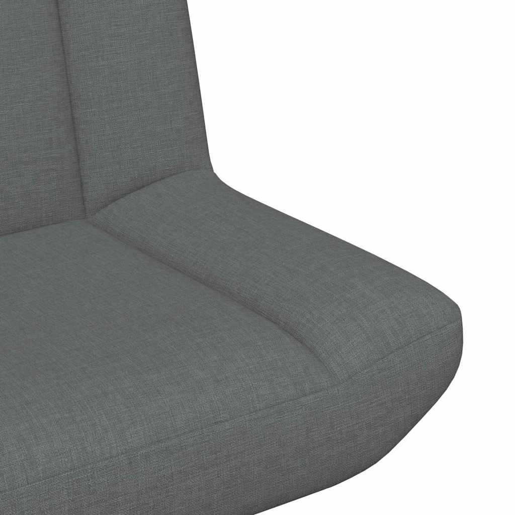 vidaXL Περιστρεφόμενη καρέκλα Σκούρο Γκρι 63 x 75 x 76 εκ ύφασμα