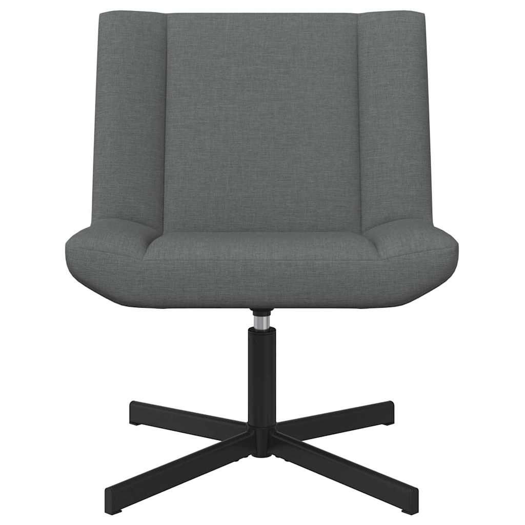 vidaXL Περιστρεφόμενη καρέκλα Σκούρο Γκρι 63 x 75 x 76 εκ ύφασμα