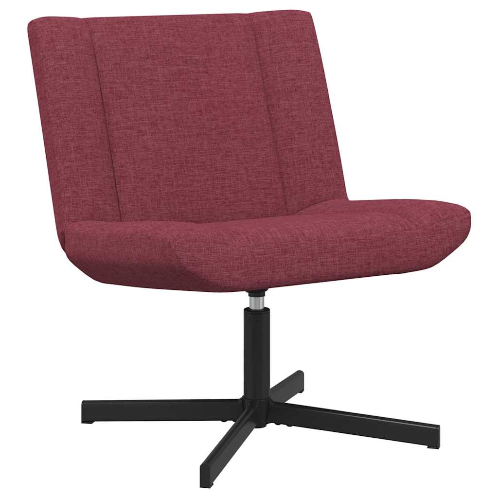 vidaXL Περιστρεφόμενη καρέκλα Κόκκινο 63 x 75 x 76 εκ ύφασμα