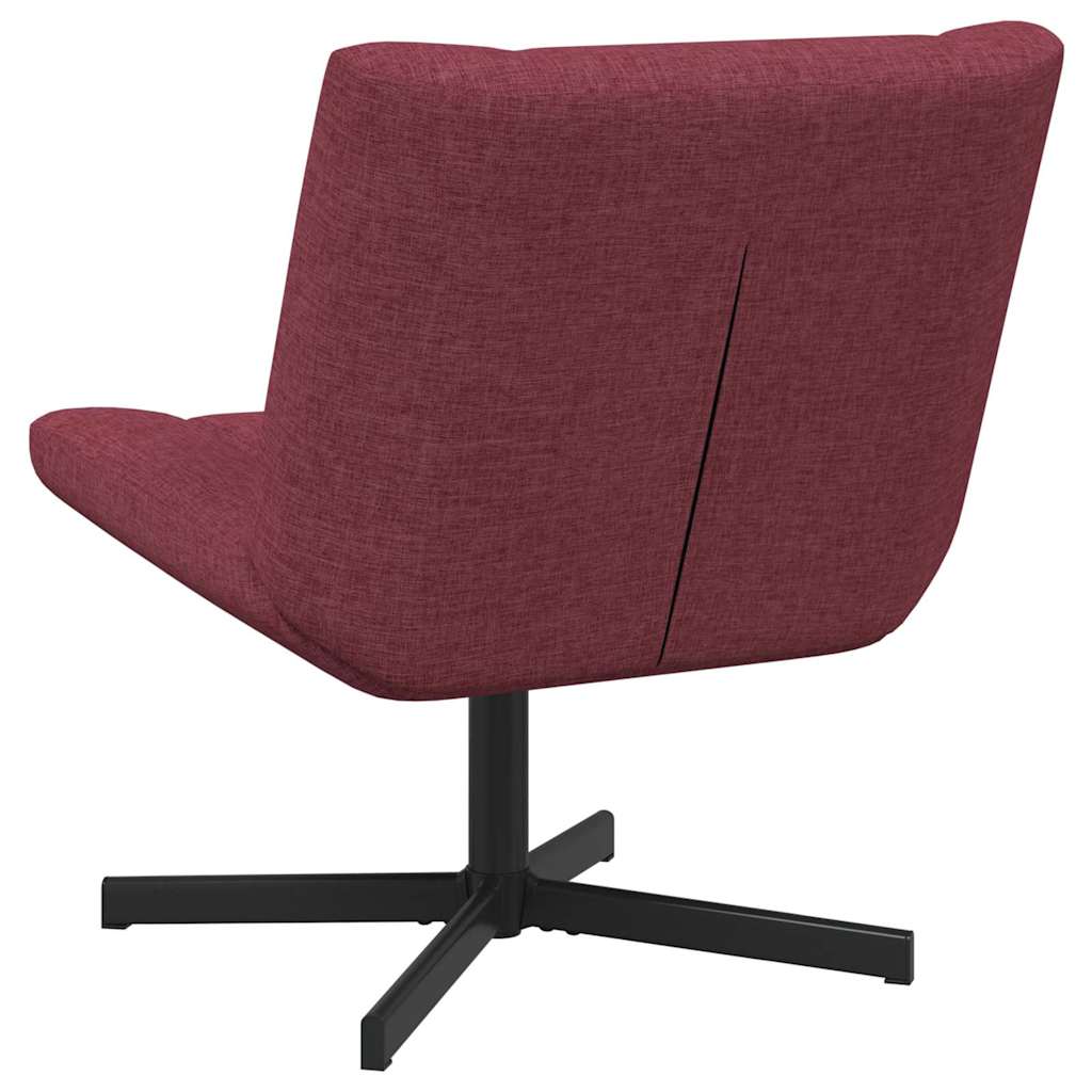 vidaXL Περιστρεφόμενη καρέκλα Κόκκινο 63 x 75 x 76 εκ ύφασμα