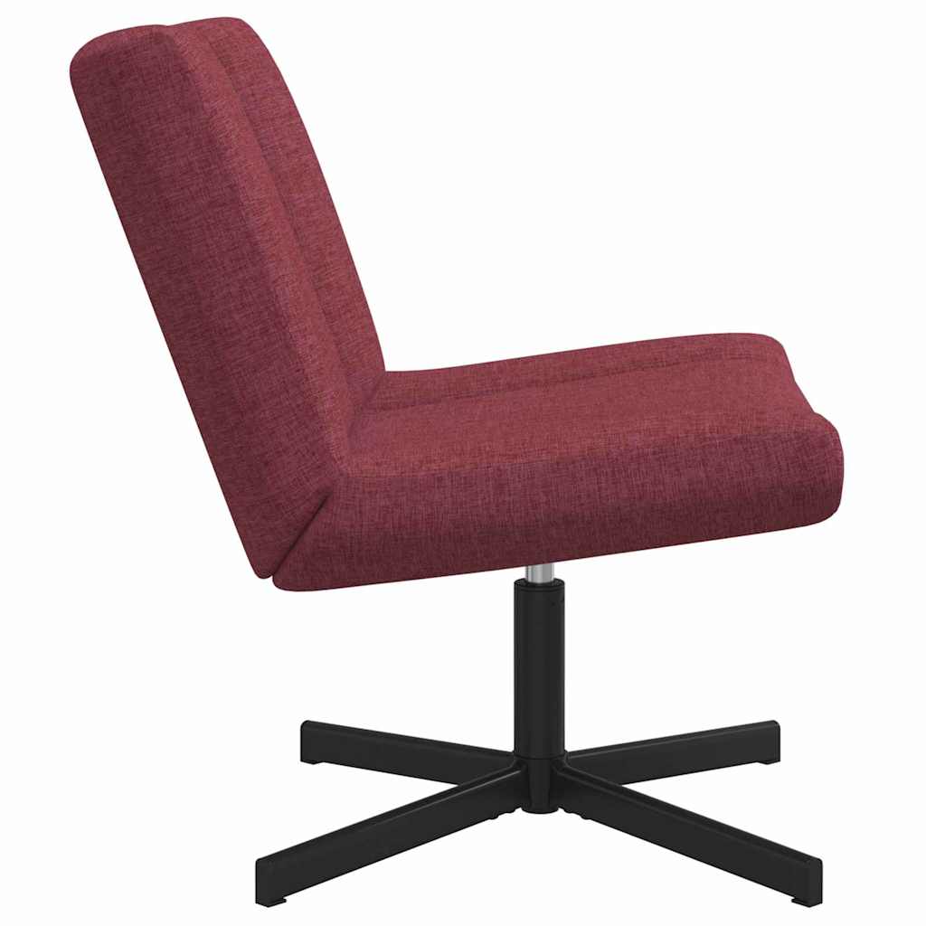 vidaXL Περιστρεφόμενη καρέκλα Κόκκινο 63 x 75 x 76 εκ ύφασμα