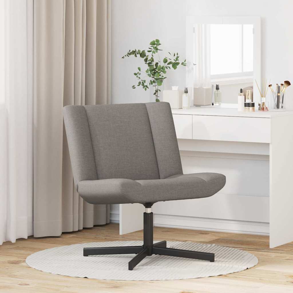 vidaXL Περιστρεφόμενη καρέκλα Taupe 63 x 75 x 76 εκ ύφασμα