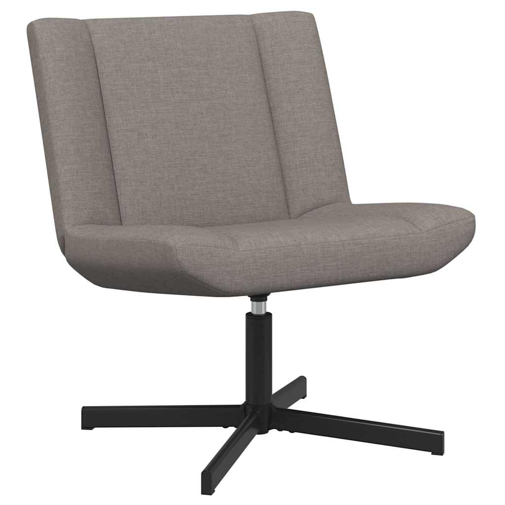 vidaXL Περιστρεφόμενη καρέκλα Taupe 63 x 75 x 76 εκ ύφασμα