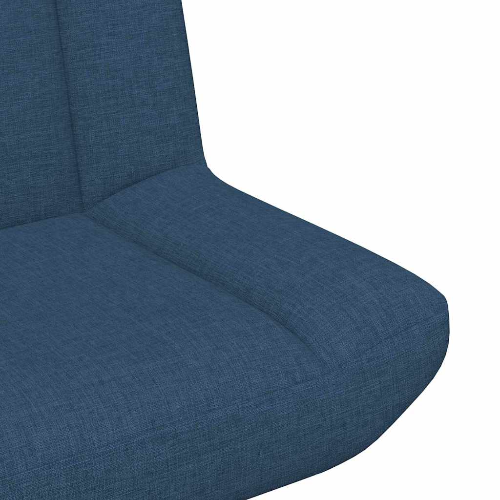 vidaXL Περιστρεφόμενη καρέκλα Μπλε 63 x 75 x 76 εκ ύφασμα