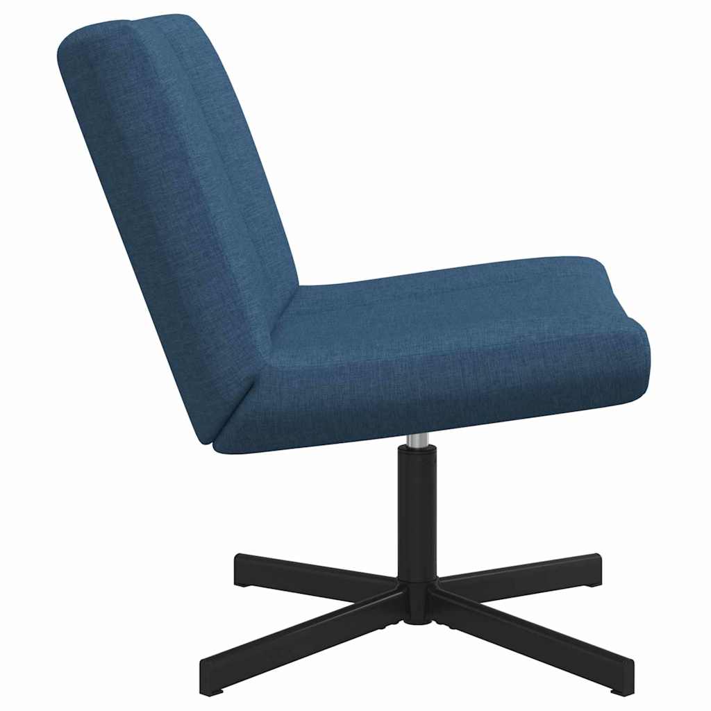 vidaXL Περιστρεφόμενη καρέκλα Μπλε 63 x 75 x 76 εκ ύφασμα