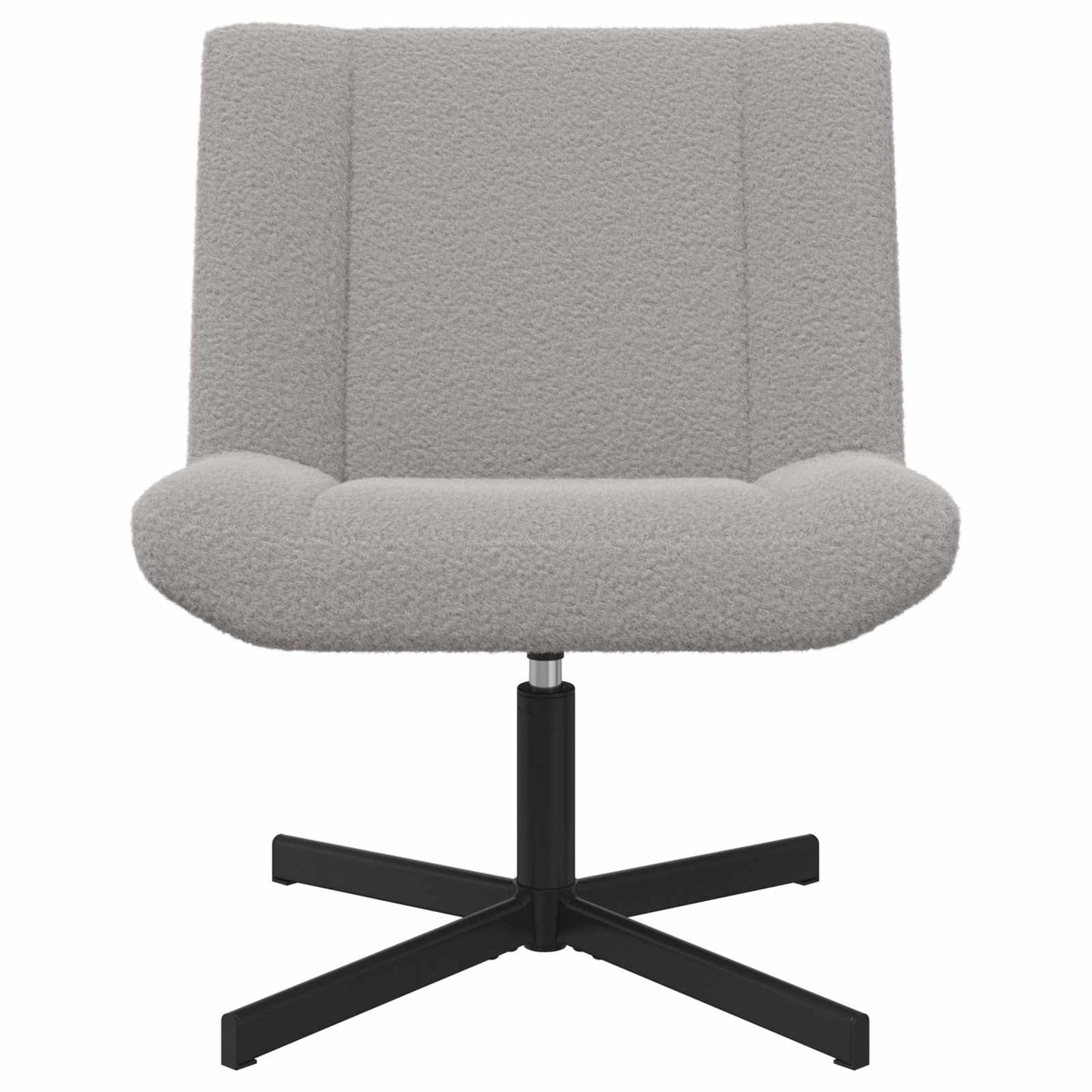 vidaXL Περιστρεφόμενη καρέκλα Ανοιχτό γκρι 63 x 75 x 76 εκ