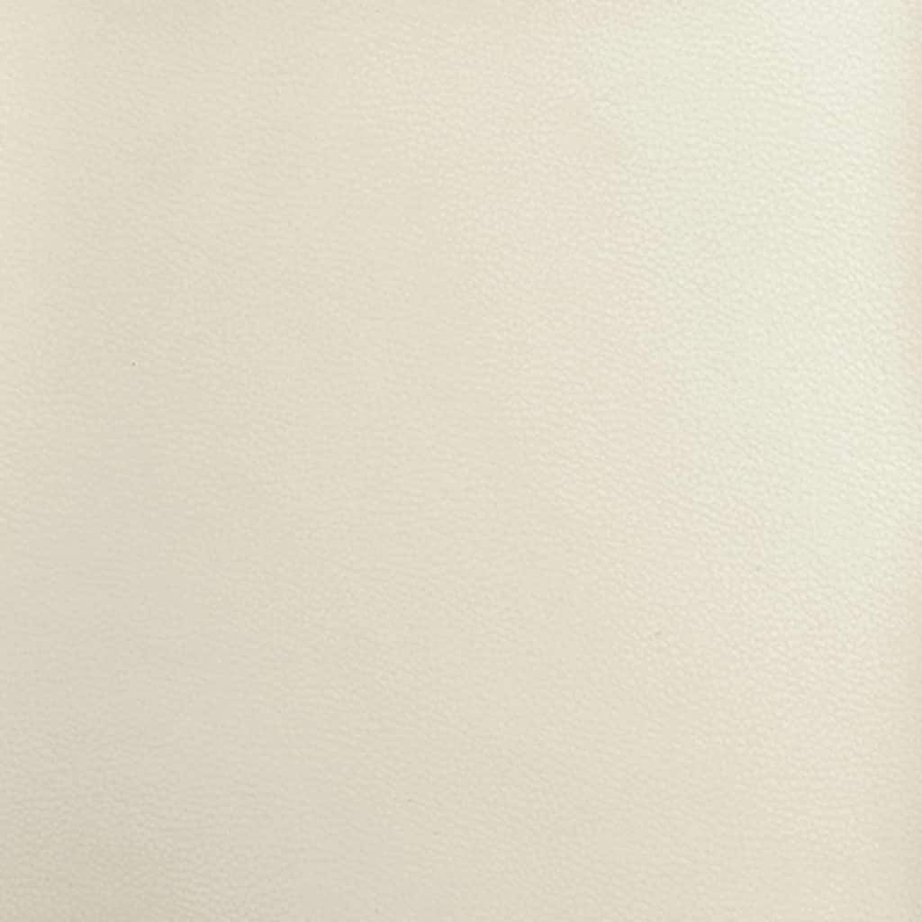 vidaXL Περιστρεφόμενη Καρέκλα Κρεμ Τεχνητό Δέρμα Μέσο Περιστρεφόμενη