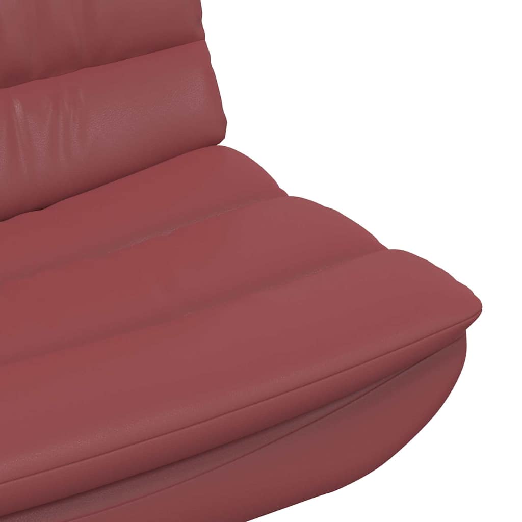 vidaXL Περιστρεφόμενη καρέκλα Κόκκινο 63 x 75 x 76 εκ Τεχνητό Δέρμα