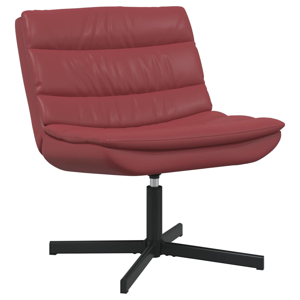 vidaXL Περιστρεφόμενη καρέκλα Κόκκινο 63 x 75 x 76 εκ Τεχνητό Δέρμα
