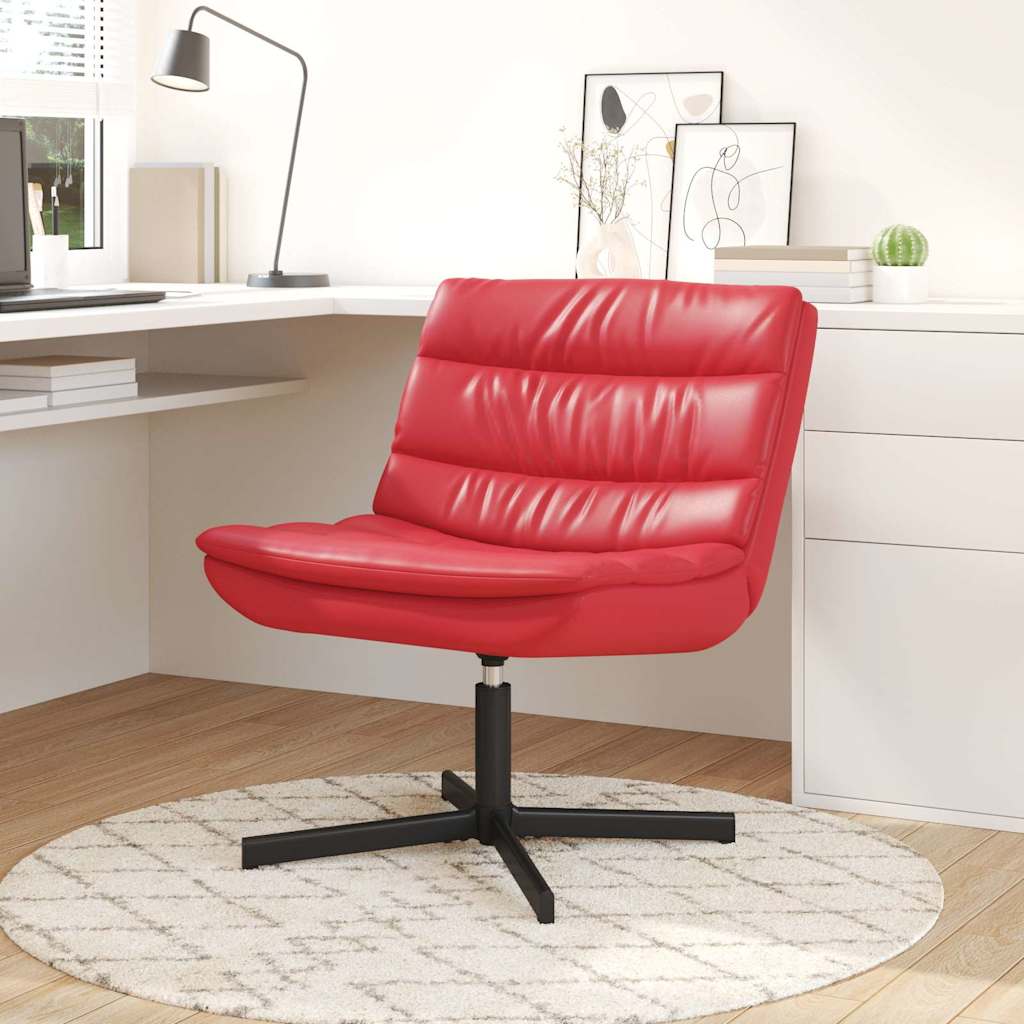 vidaXL Περιστρεφόμενη καρέκλα Κόκκινο 63 x 75 x 76 εκ Τεχνητό Δέρμα