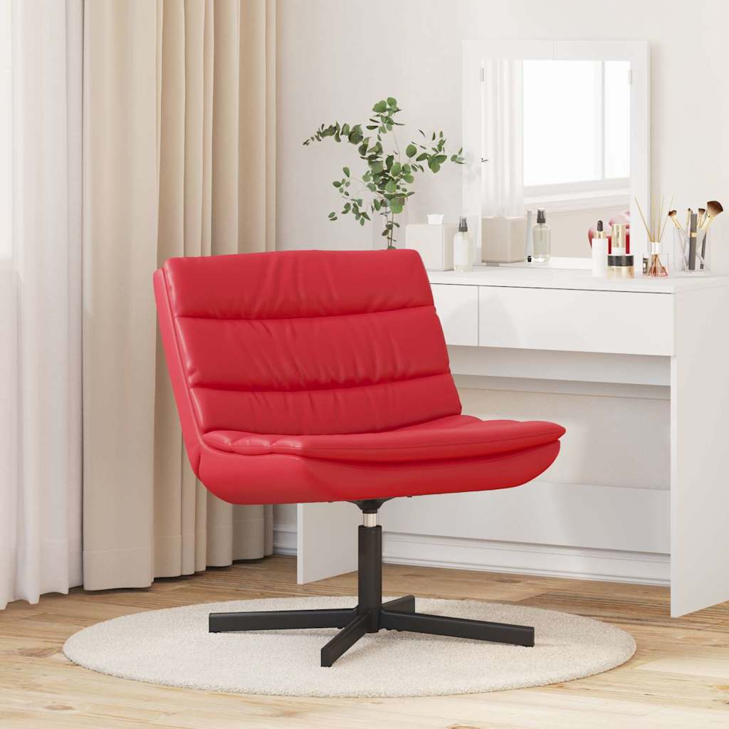 vidaXL Περιστρεφόμενη καρέκλα Κόκκινο 63 x 75 x 76 εκ Τεχνητό Δέρμα