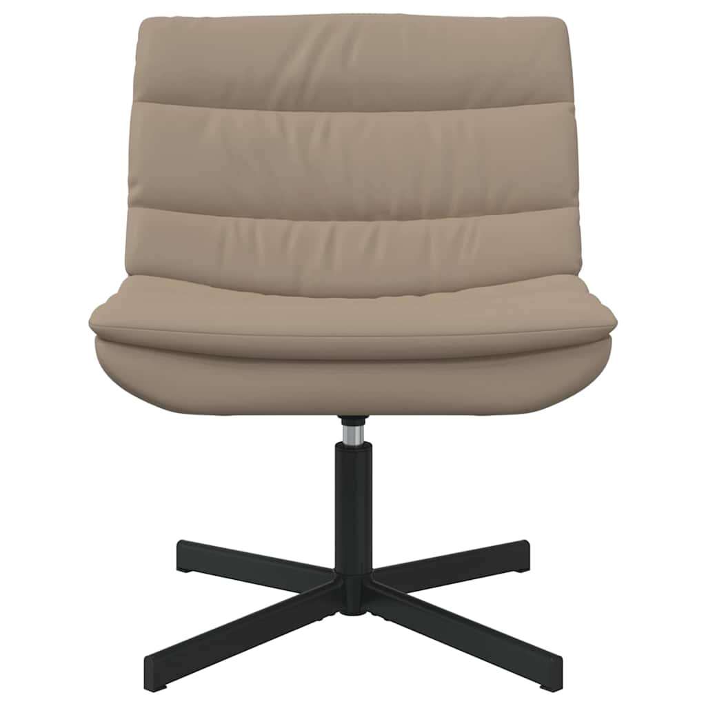 vidaXL Περιστρεφόμενη καρέκλα Καπουτσίνο 63 x 75 x 76 εκ Τεχνητό Δέρμα