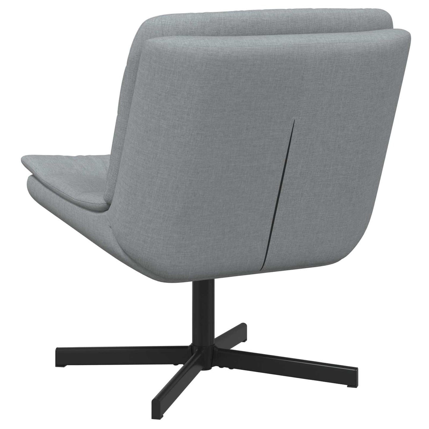 vidaXL Περιστρεφόμενη καρέκλα Ανοιχτό γκρι 63 x 75 x 76 εκ ύφασμα