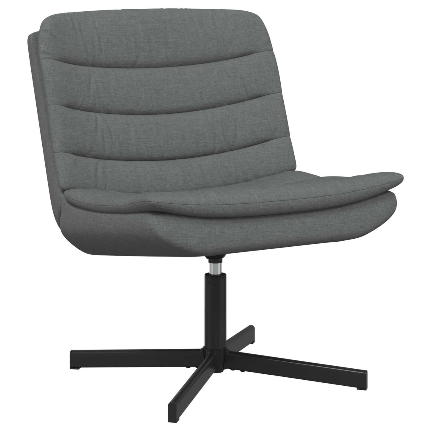 vidaXL Περιστρεφόμενη καρέκλα Σκούρο Γκρι 63 x 75 x 76 εκ ύφασμα