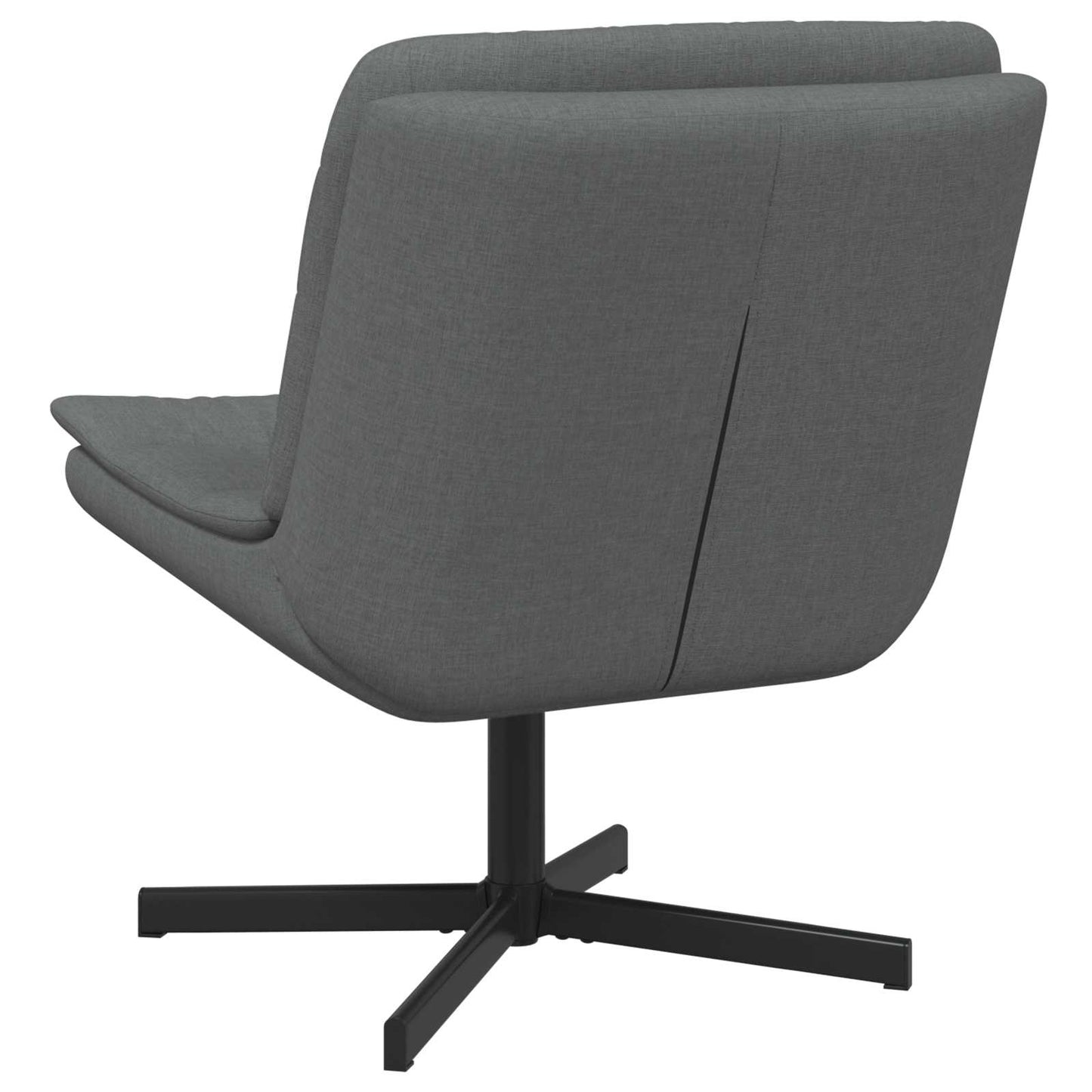 vidaXL Περιστρεφόμενη καρέκλα Σκούρο Γκρι 63 x 75 x 76 εκ ύφασμα
