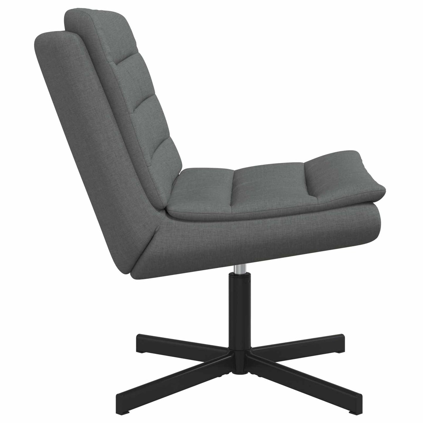 vidaXL Περιστρεφόμενη καρέκλα Σκούρο Γκρι 63 x 75 x 76 εκ ύφασμα