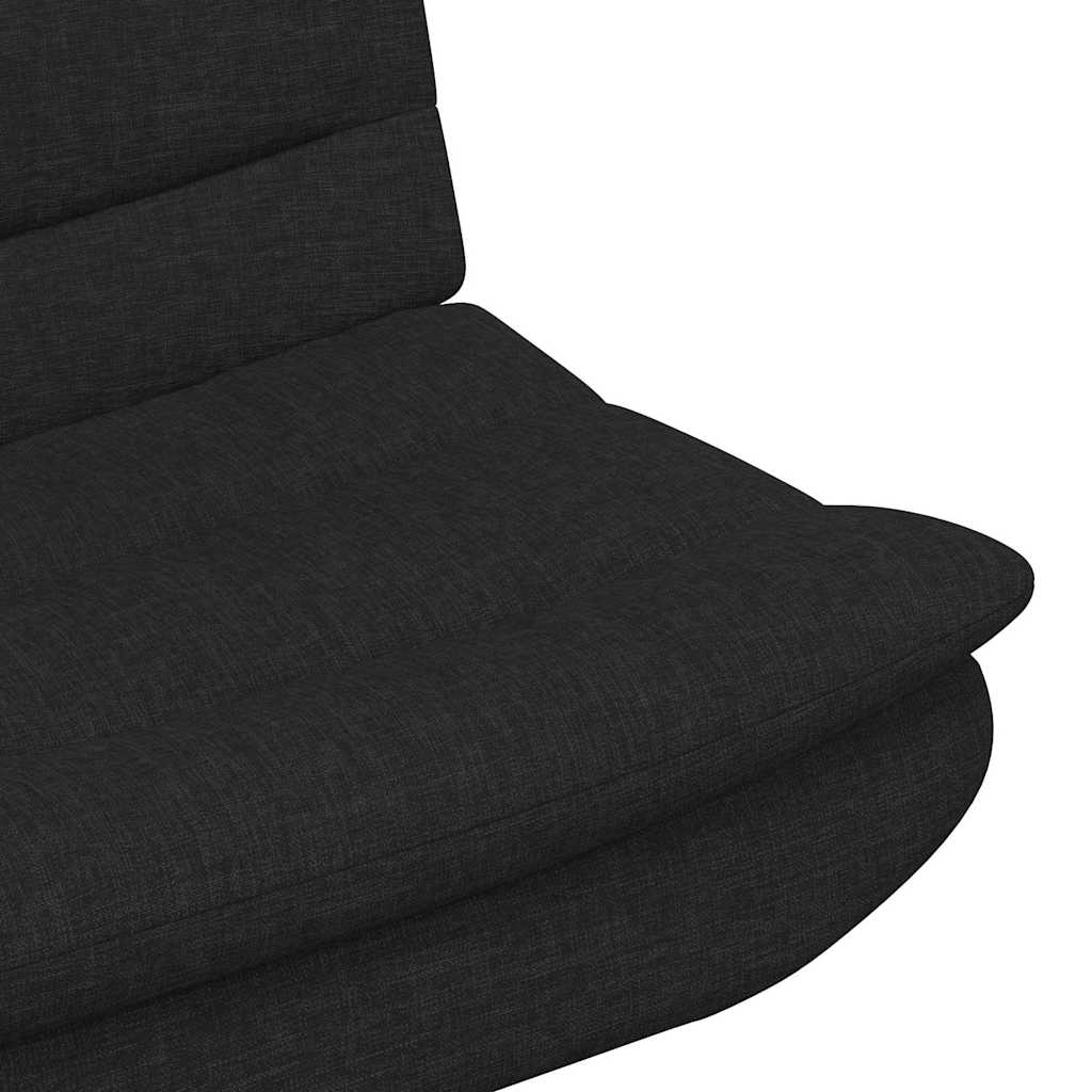vidaXL Περιστρεφόμενη καρέκλα Μαύρο 63 x 75 x 76 εκ ύφασμα