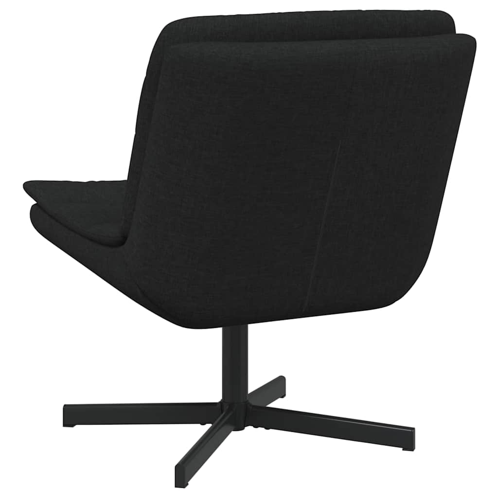 vidaXL Περιστρεφόμενη καρέκλα Μαύρο 63 x 75 x 76 εκ ύφασμα