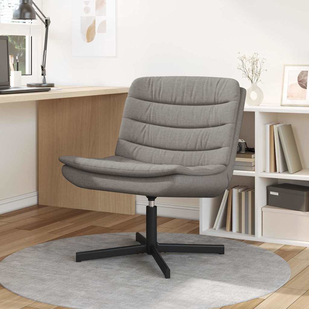 vidaXL Περιστρεφόμενη καρέκλα Taupe 63 x 75 x 76 εκ ύφασμα