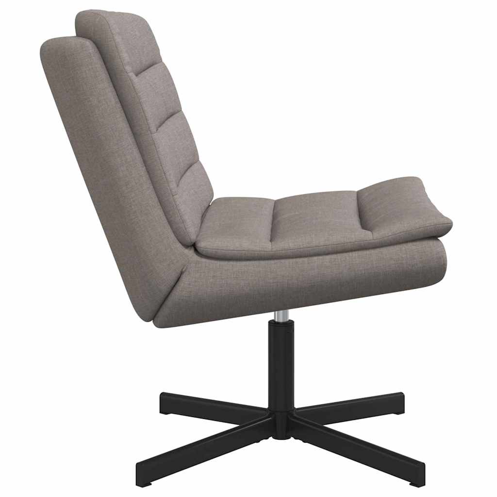vidaXL Περιστρεφόμενη καρέκλα Taupe 63 x 75 x 76 εκ ύφασμα