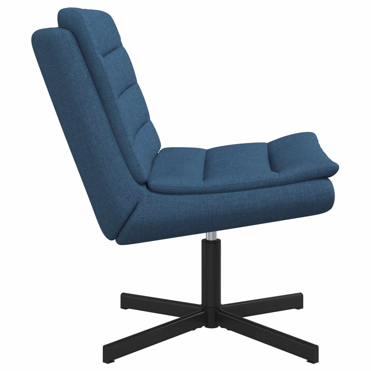 vidaXL Περιστρεφόμενη καρέκλα Μπλε 63 x 75 x 76 εκ ύφασμα