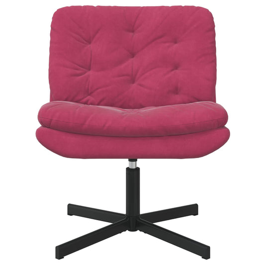 vidaXL Γυριστή Χαλαρωτική Καρέκλα Κόκκινο 63 x 75 x 76 εκ Βελούδο