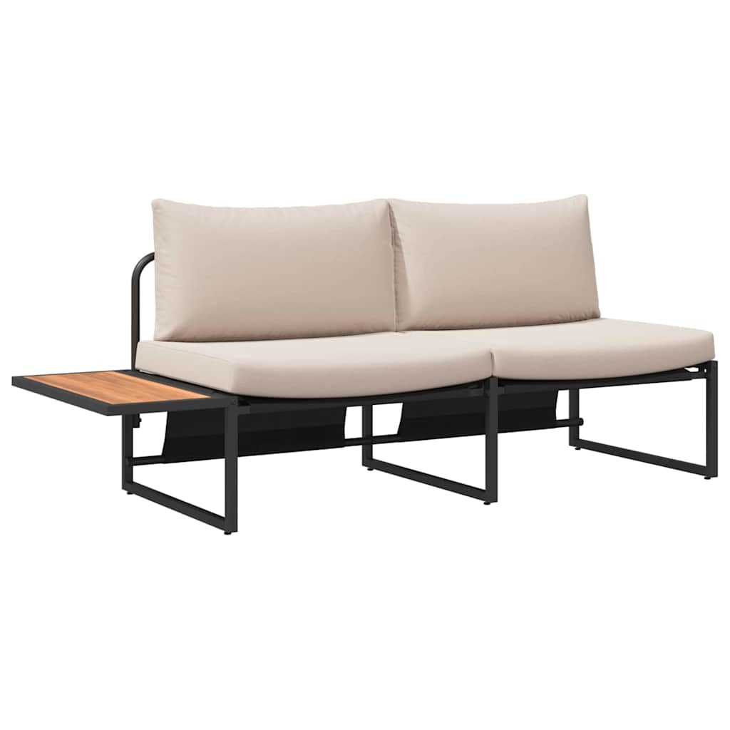 Σετ Σαλονιού Κήπου 3 Τεμαχίων με Ταπέ Τάουπε Μαξιλάρια