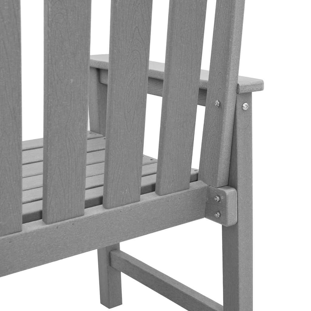 vidaXL Καρέκλα Κήπου 4 pcs Ανοιχτό γκρι 65.5 x 59 x 88 εκ