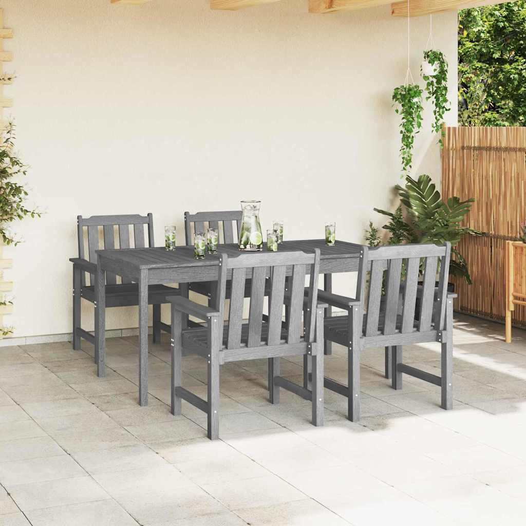 vidaXL Καρέκλα Κήπου 4 pcs Ανοιχτό γκρι 65.5 x 59 x 88 εκ