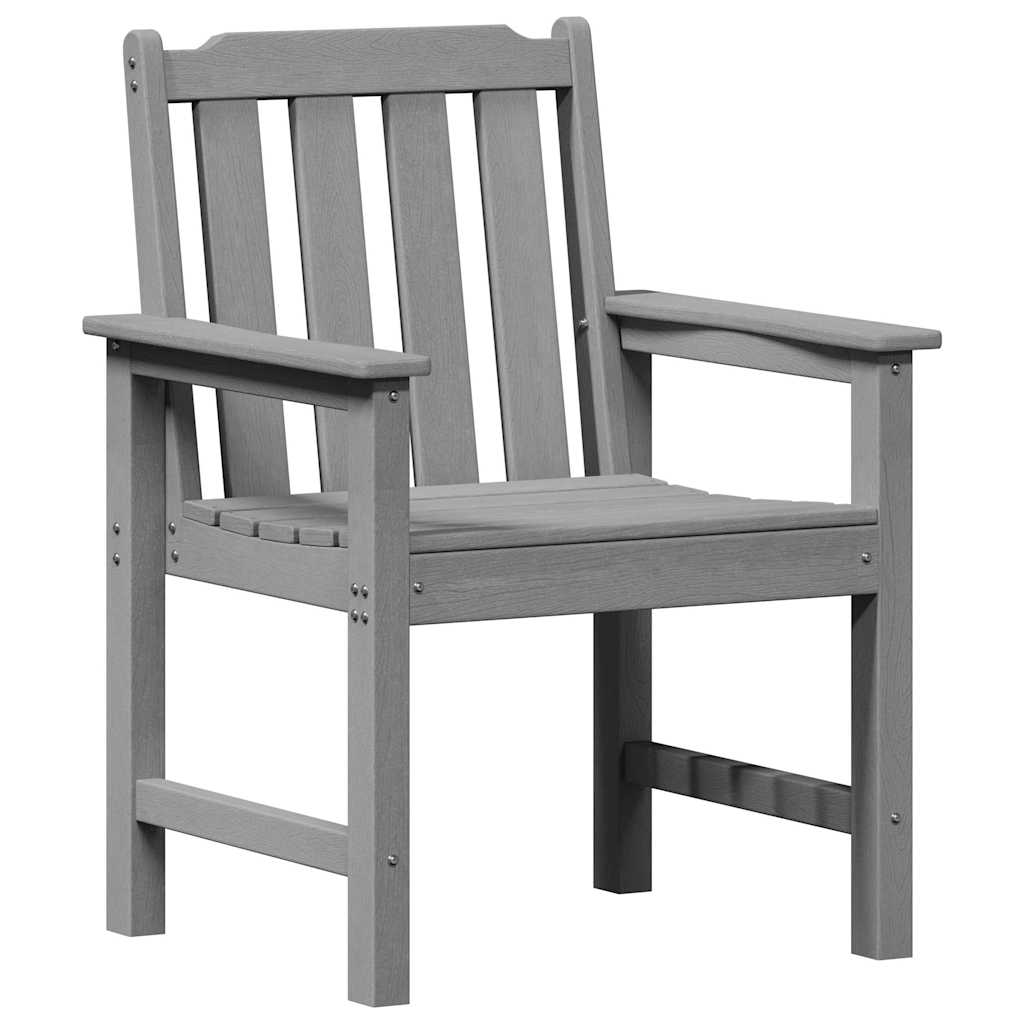 vidaXL Καρέκλα Κήπου 4 pcs Ανοιχτό γκρι 65.5 x 59 x 88 εκ