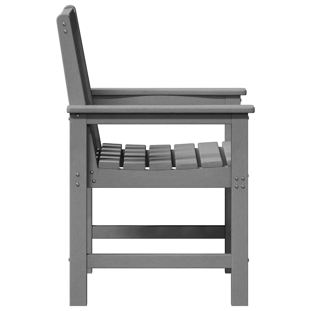 vidaXL Καρέκλα Κήπου 4 pcs Ανοιχτό γκρι 65.5 x 59 x 88 εκ