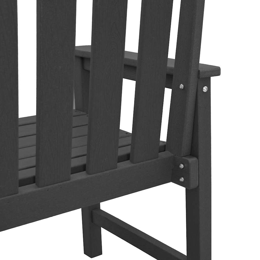 vidaXL Καρέκλες Φαγητού Κήπου 6 τεμ Μαύρο 65,5x55,5x88 εκ. HDPE