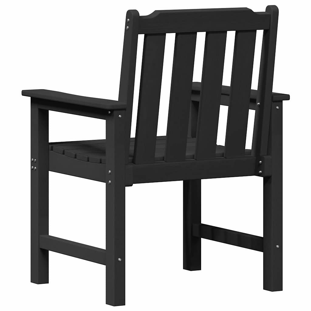 vidaXL Καρέκλες Φαγητού Κήπου 6 τεμ Μαύρο 65,5x55,5x88 εκ. HDPE