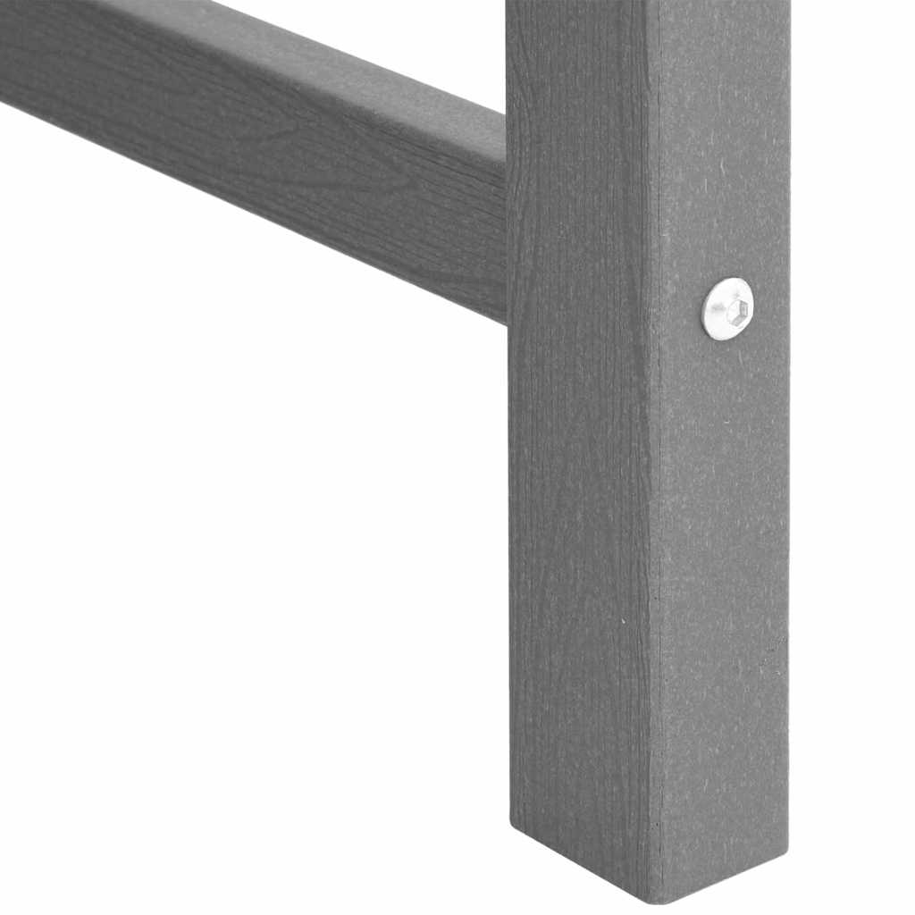 vidaXL Καρέκλα φαγητού κήπου 6 pcs Ανοιχτό γκρι 65.5 x 55.5 x 88cm