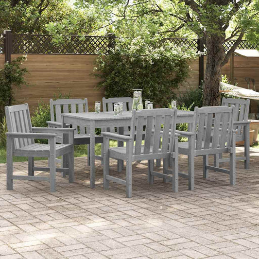 vidaXL Καρέκλα Κήπου 6 pcs Ανοιχτό γκρι 65.5 x 59 x 88 εκ