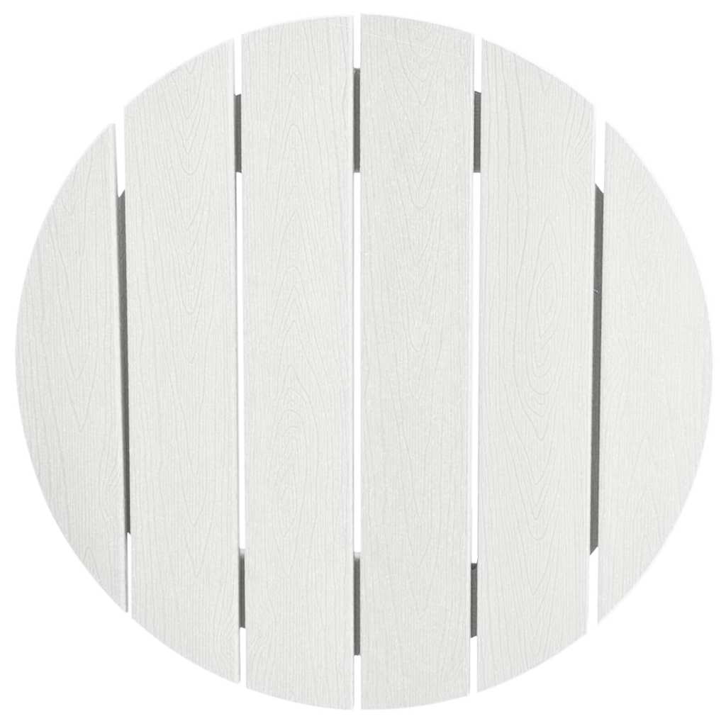 Σετ Κήπου vidaXL 3 Τεμαχίων Λευκό HDPE