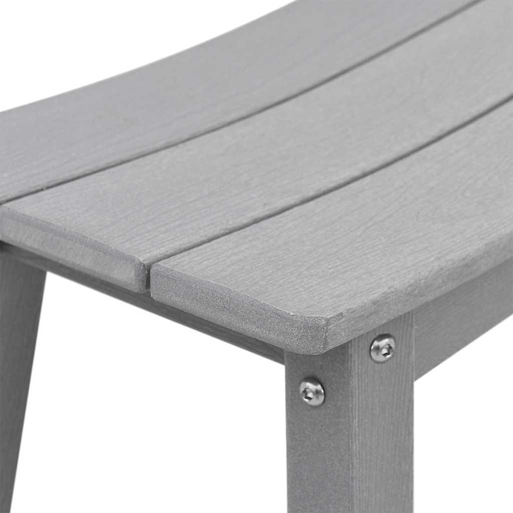 Σετ 3 Τεμαχίων Μπαρ Κήπου vidaXL Ανοιχτό Γκρι HDPE