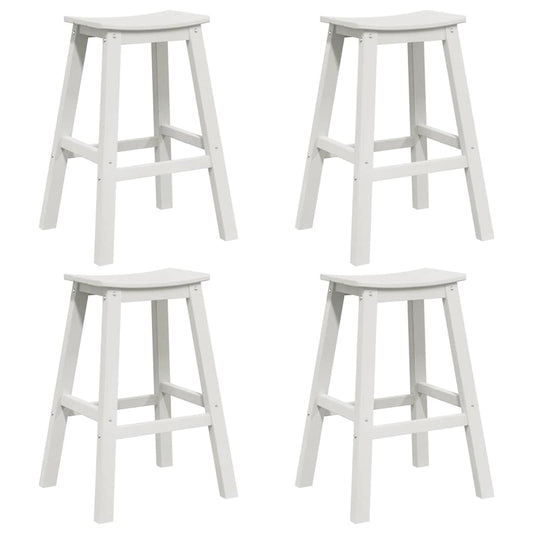 Μπαρ Καθίσματα vidaXL 6 τμχ Λευκό HDPE