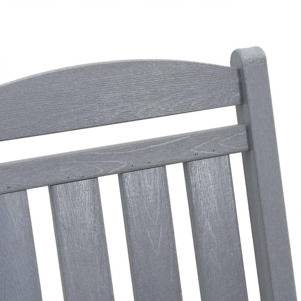vidaXL Κουνιστή καρέκλα 2 pcs Ανοιχτό γκρι 92 x 70 x 108 εκ
