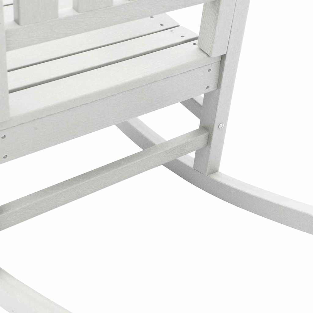 vidaXL Κουνιστή καρέκλα 3 pcs Λευκό Πολυαιθυλένιο