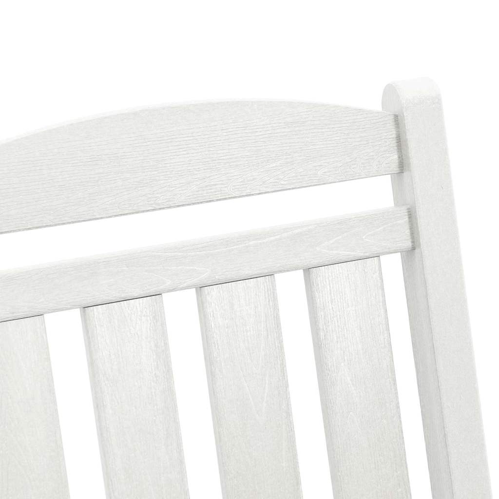 vidaXL Κουνιστή καρέκλα 3 pcs Λευκό Πολυαιθυλένιο