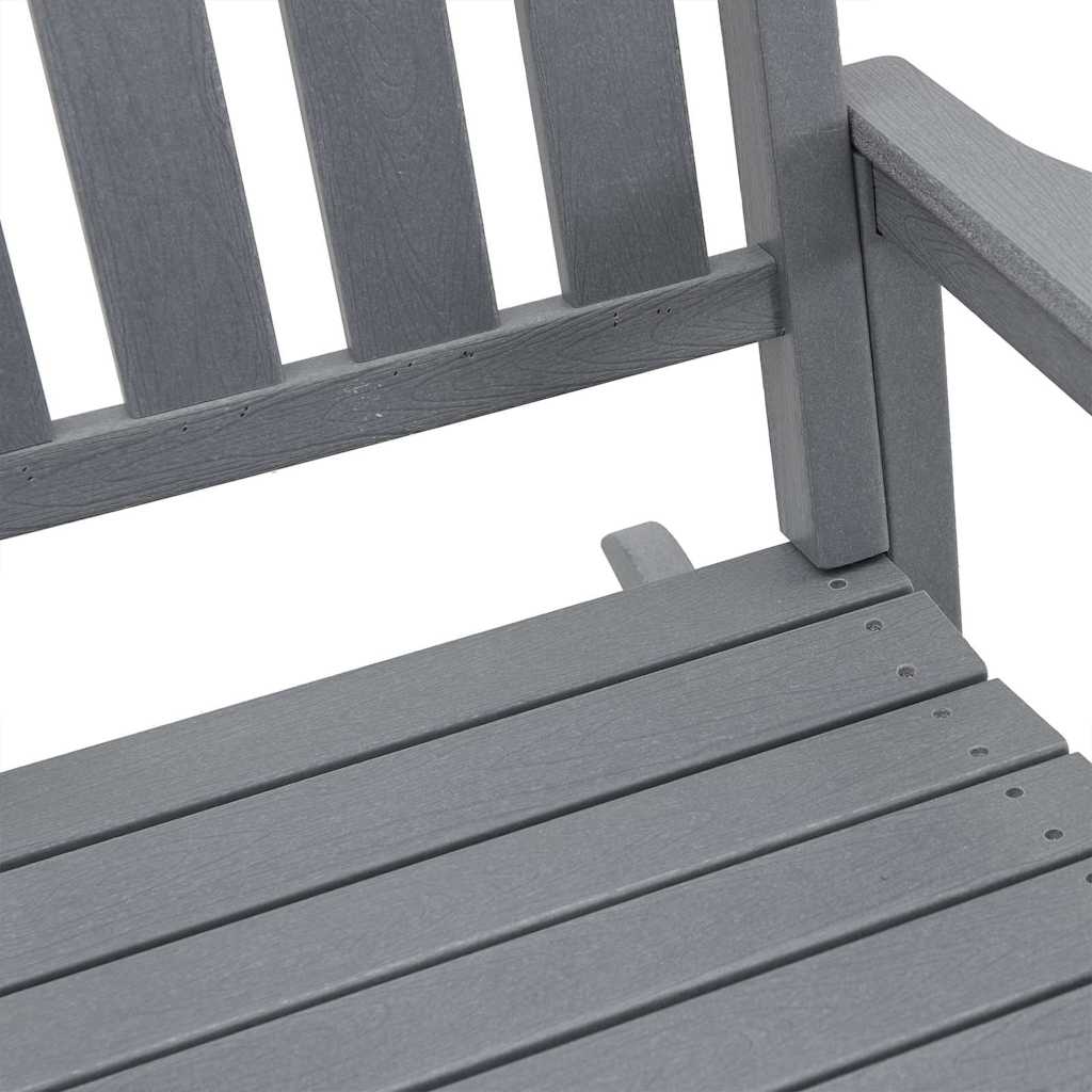vidaXL Κουνιστή καρέκλα 3 pcs Ανοιχτό γκρι Πολυαιθυλένιο