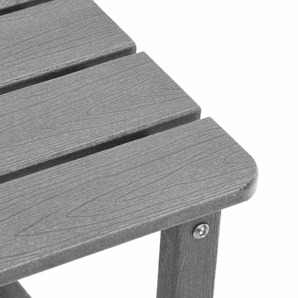 vidaXL Κουνιστή καρέκλα 3 pcs Ανοιχτό γκρι Πολυαιθυλένιο
